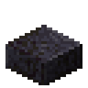 Polished blackstone slab Minecraft block