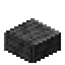 Polished deepslate slab Minecraft block