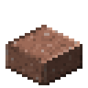 Polished granite slab Minecraft block