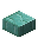 Prismarine brick slab Minecraft block