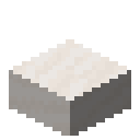 Smooth quartz slab Minecraft block