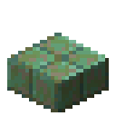 Weathered cut copper slab Minecraft block