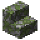 Mossy cobblestone stairs Minecraft block