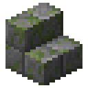 Mossy stone brick stairs Minecraft block
