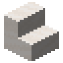 Smooth quartz stairs Minecraft block