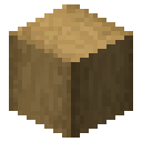 Stripped oak wood Minecraft block