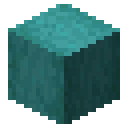 Stripped warped hyphae Minecraft block